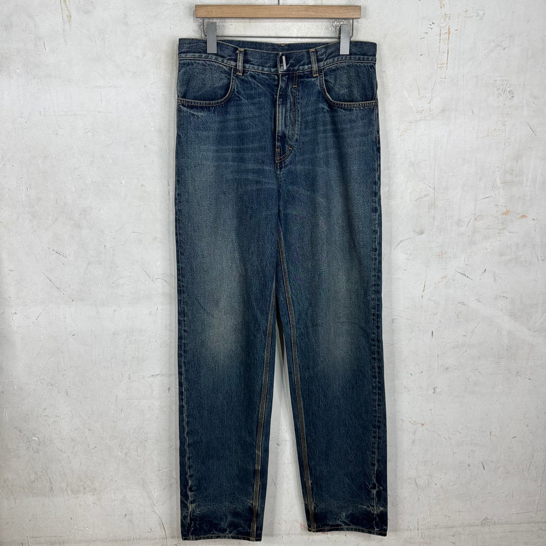 Givenchy Sample Medium Wash Straight Leg Jeans