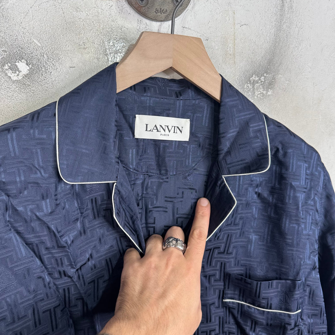 Lanvin Monogram Silk Shirt