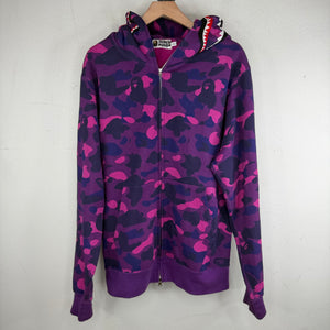 Bape Purple Shark Full Zip Hoodie