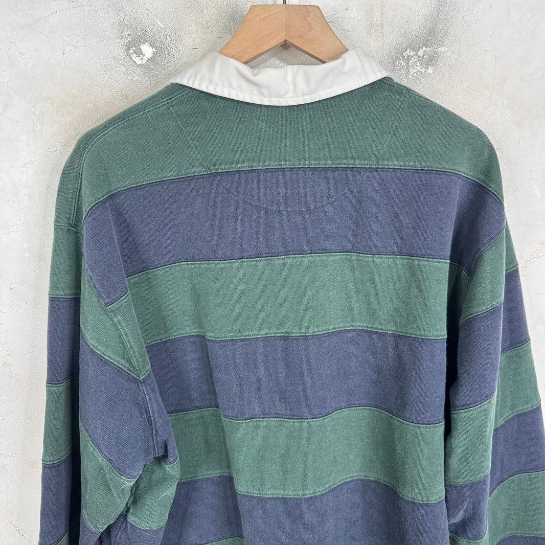 Ralph Lauren Green/Navy Striped Rugby