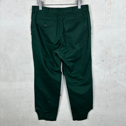 CDG Homme Washed Green Trousers