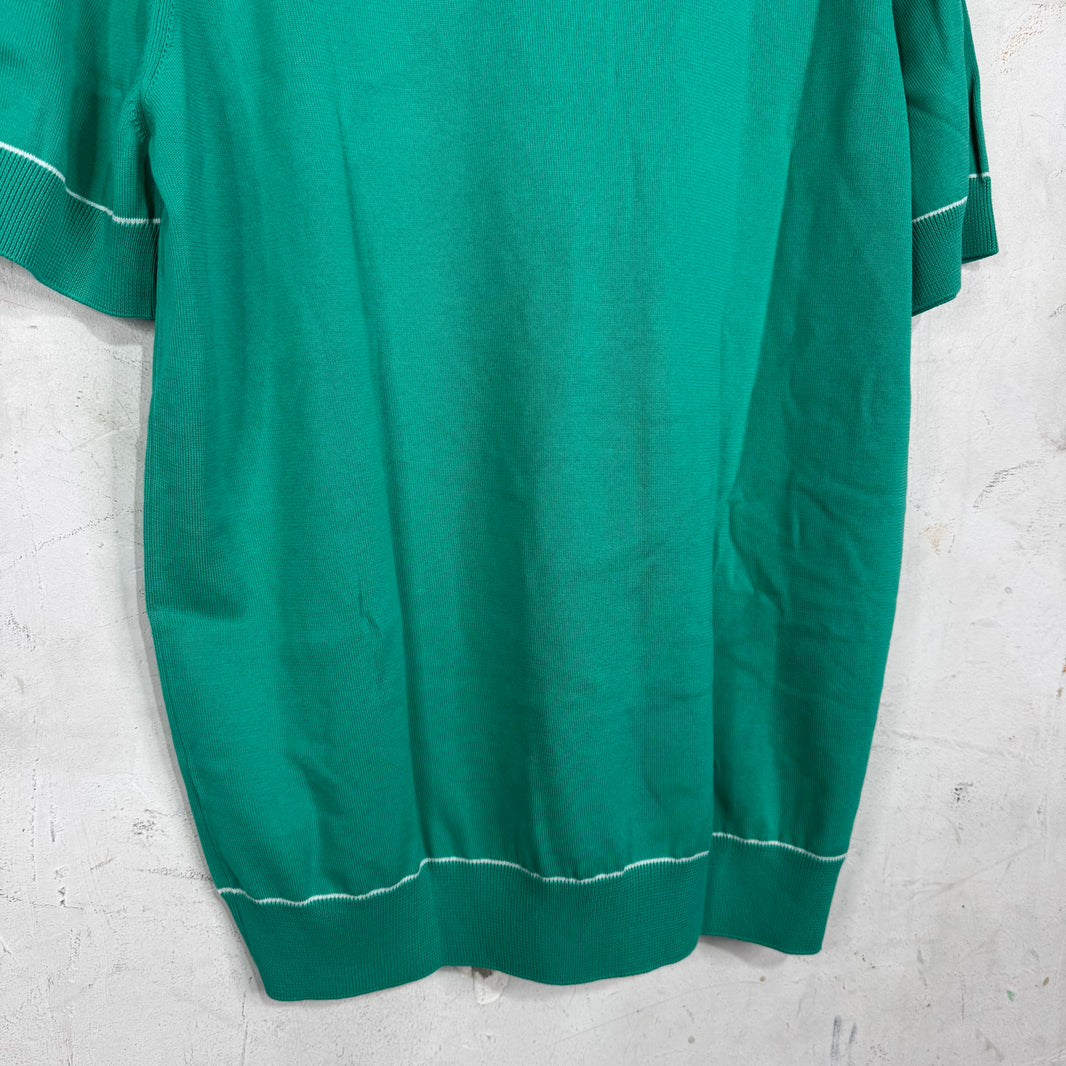 Louis Vuitton Teal Uniformes Knitted Polo