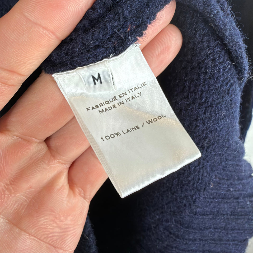 Balmain Split Neck Knit Sweater