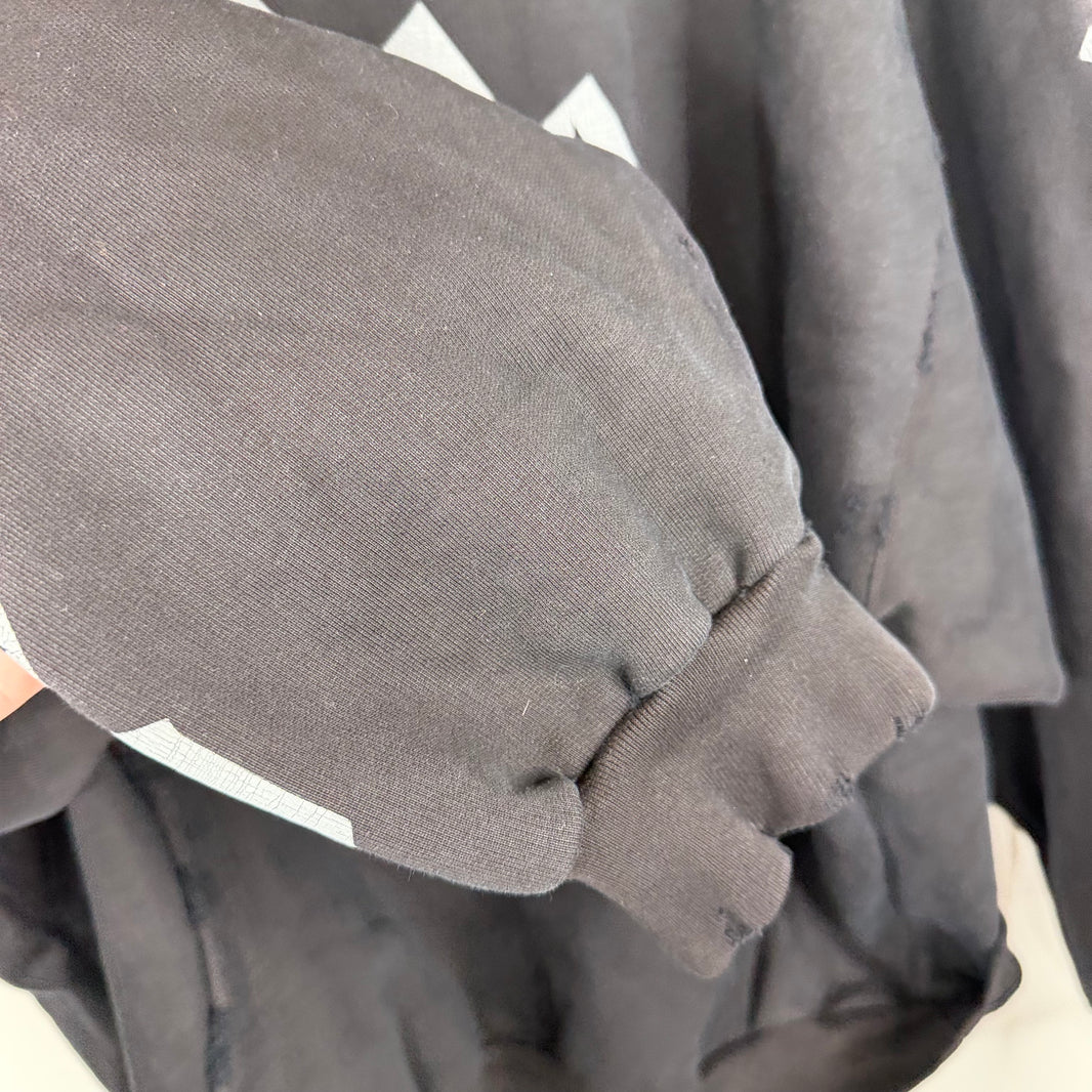 Balenciaga No Logo Black Hoodie