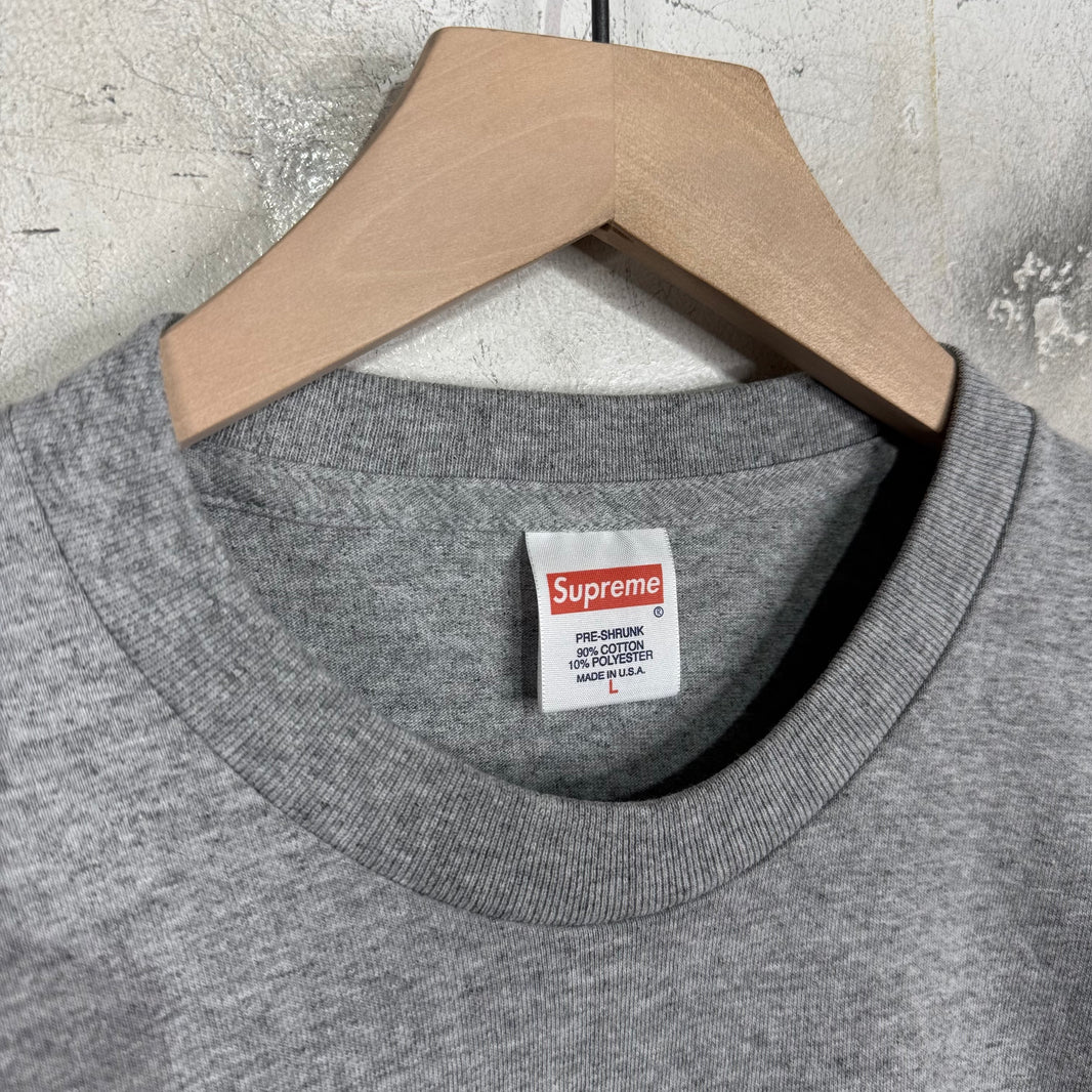 Supreme Grey Morrisey Test Print Sample T-Shirt
