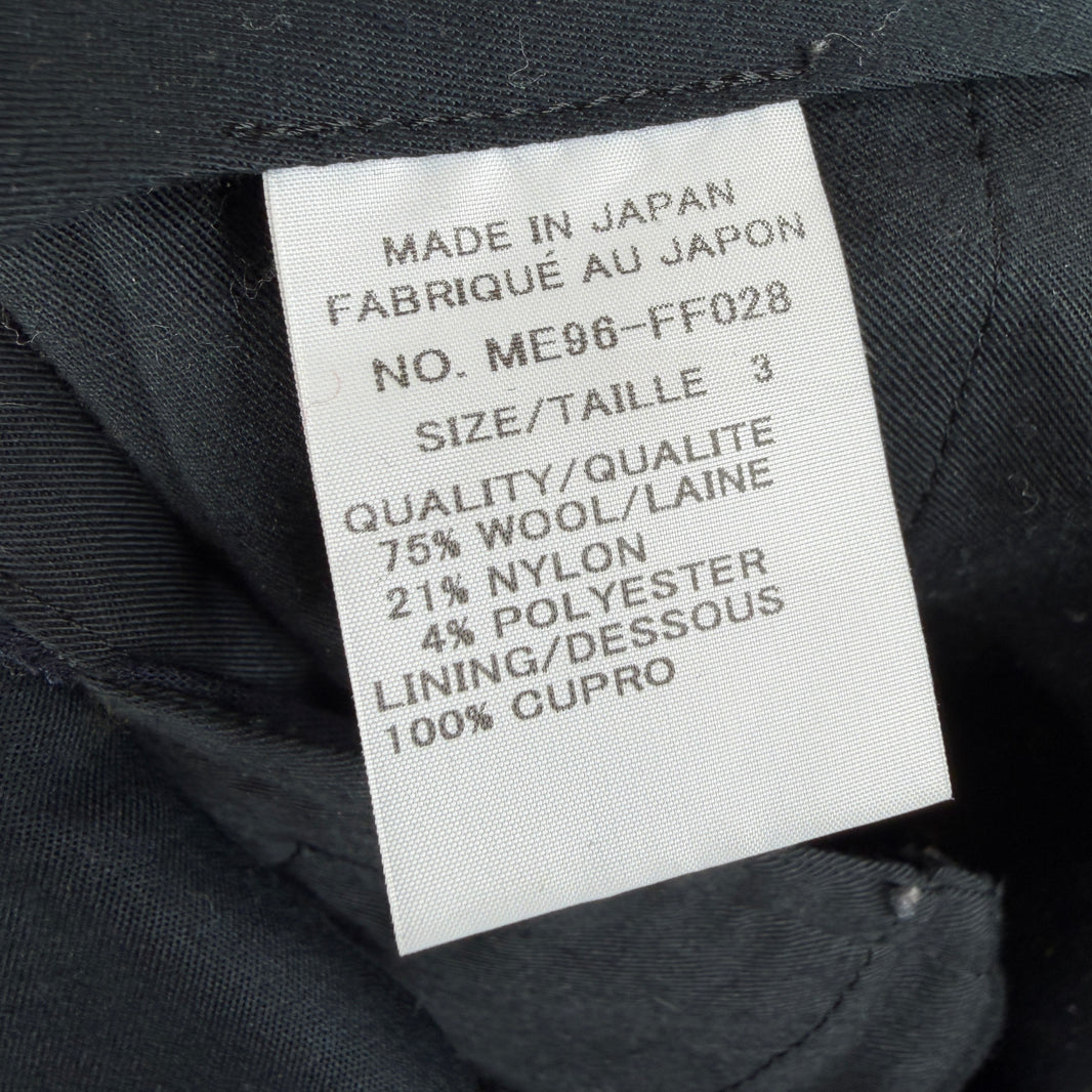 Issey Miyake Navy Striped Trousers