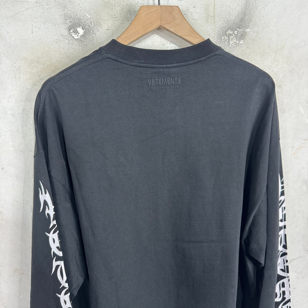 Vetements Gothic Sleeve LS T-Shirt
