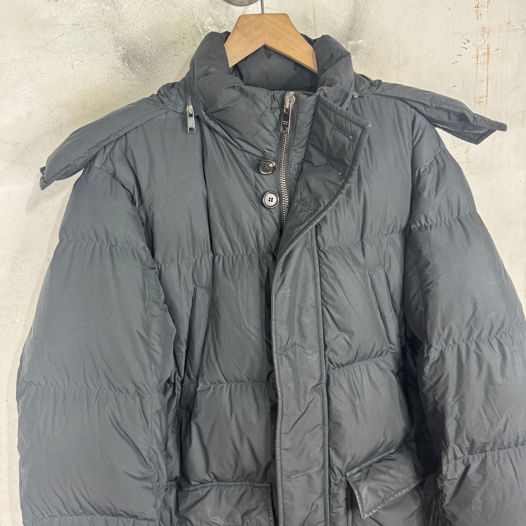 Prada Long Padded Nylon Jacket