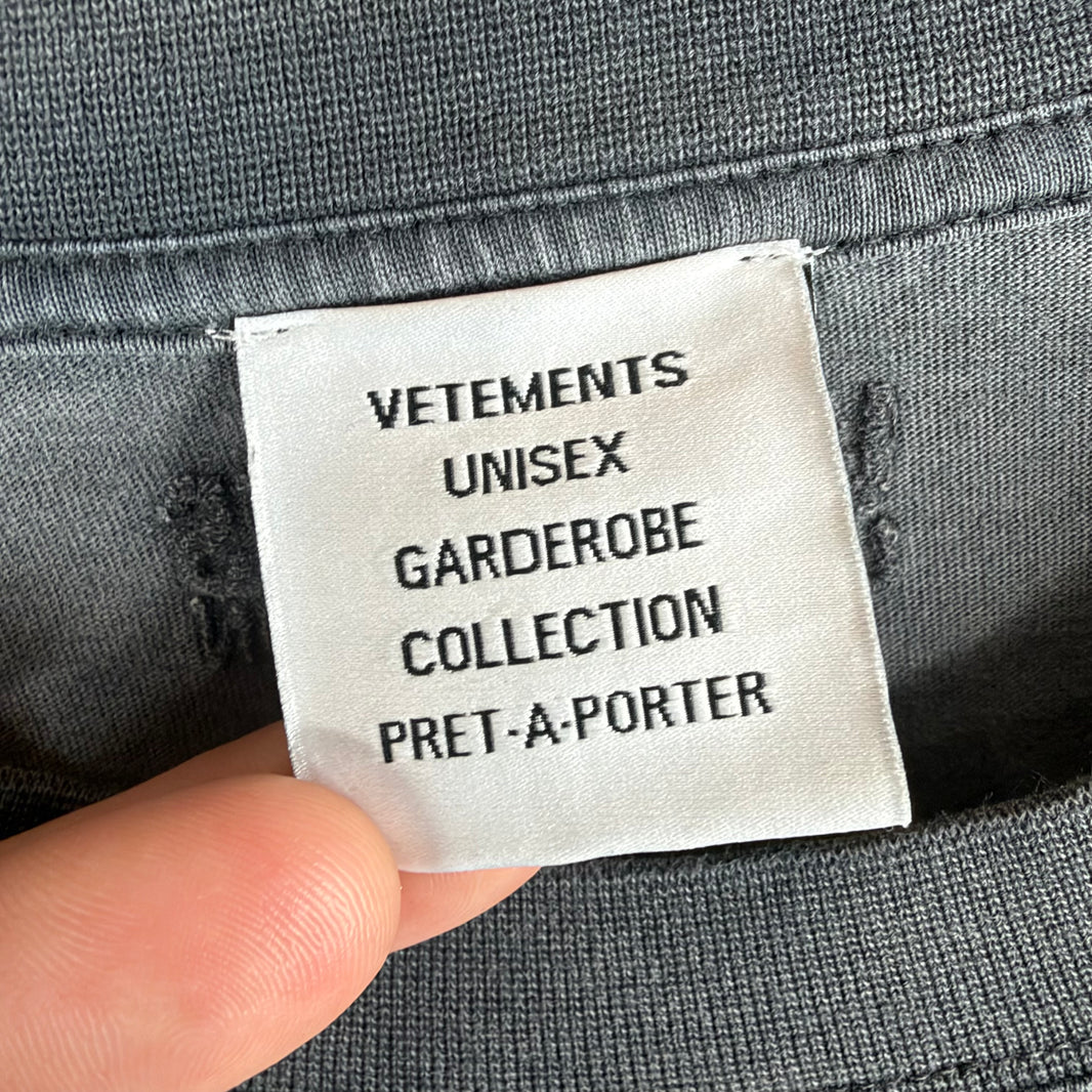 Vetements Gray Patchwork T-Shirt