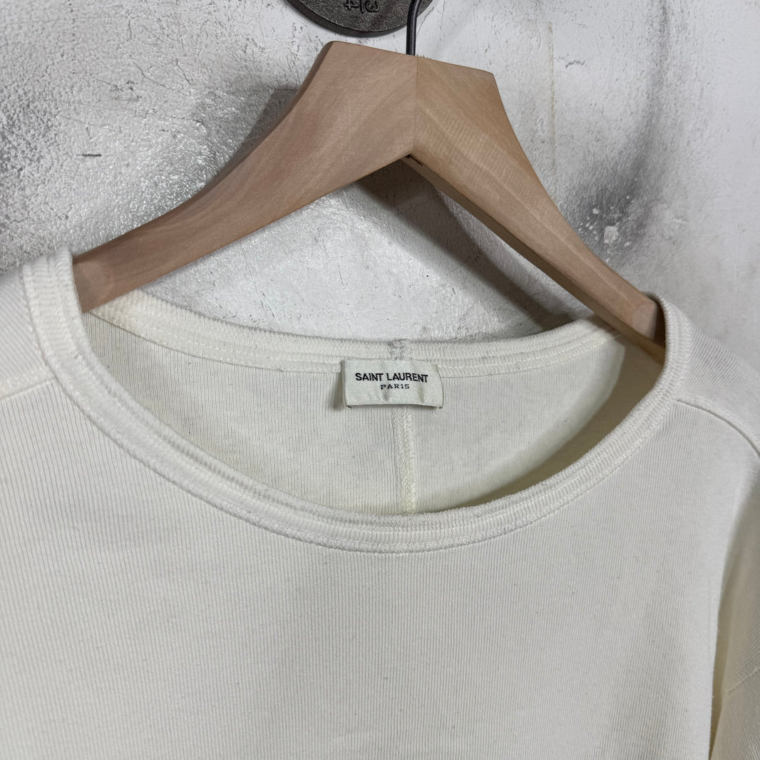 Saint Laurent Logo Thermal T-Shirt