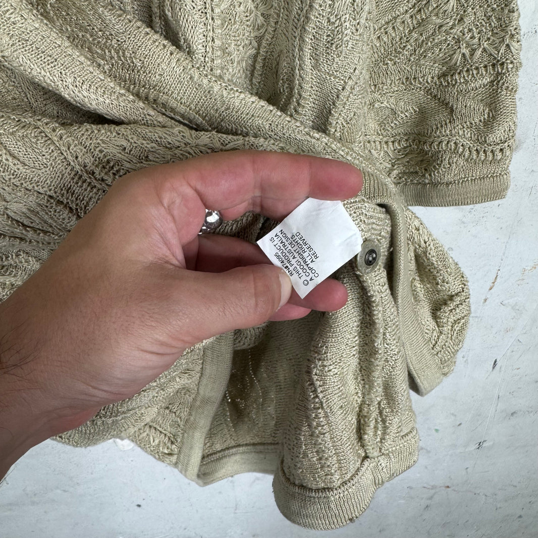 Vintage Coogie Beige Knitted Polo