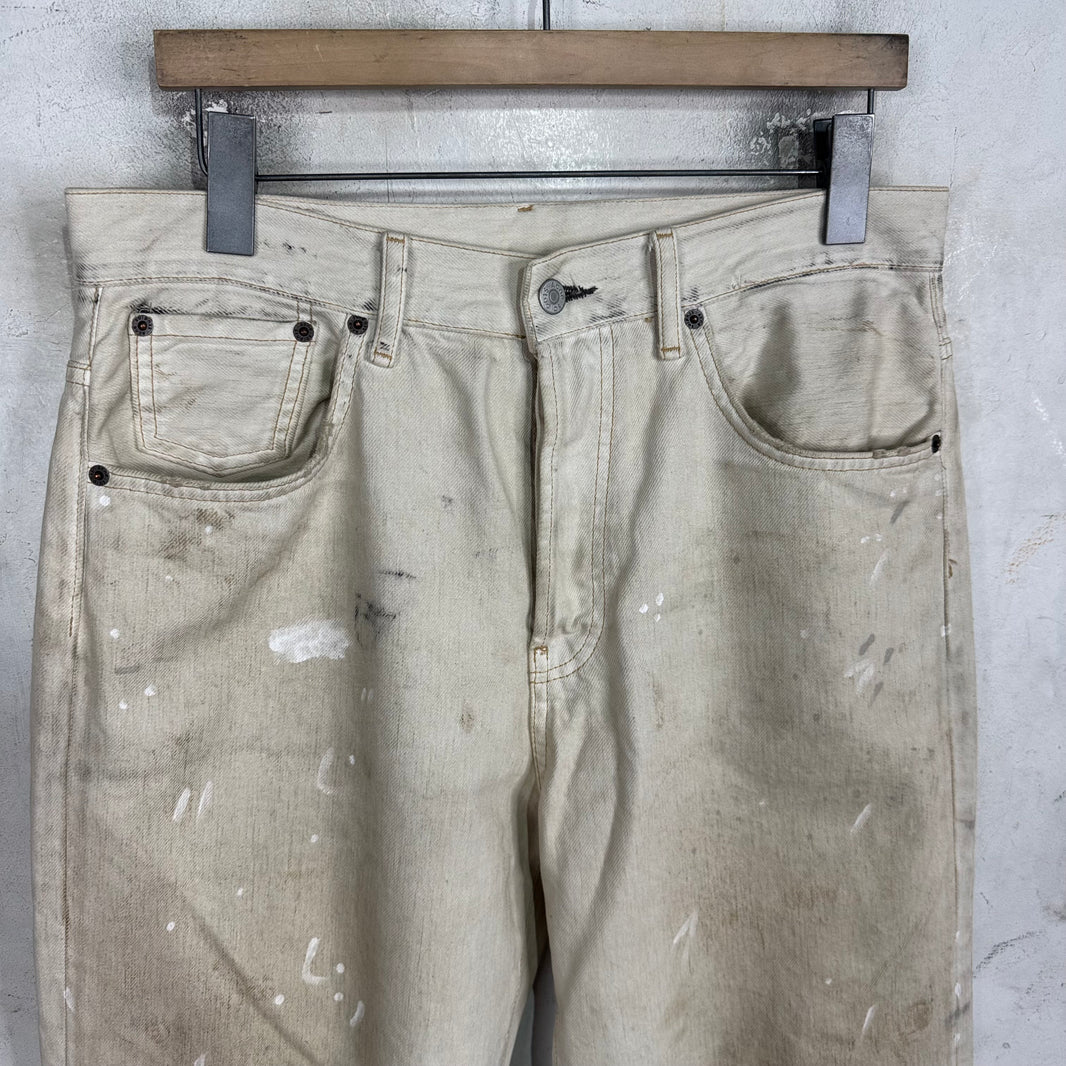 Acne Studios 2021M Trafalgar White Painter Jeans