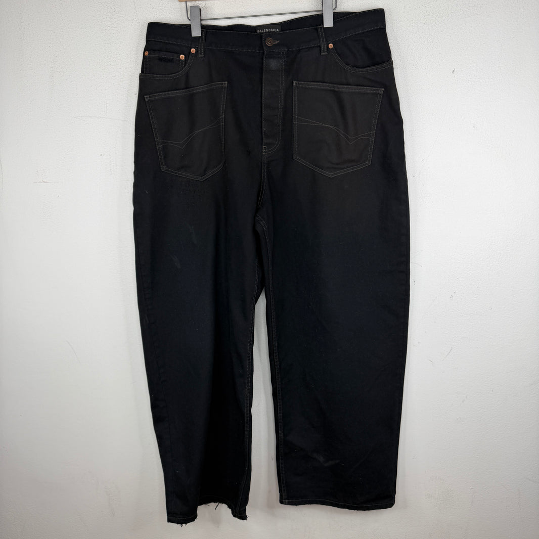 Balenciaga Double Front Pocket Baggy Jeans