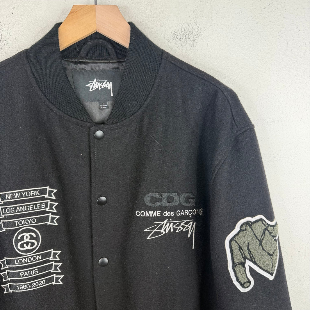 Stussy CDG Anniversary Varsity Jacket