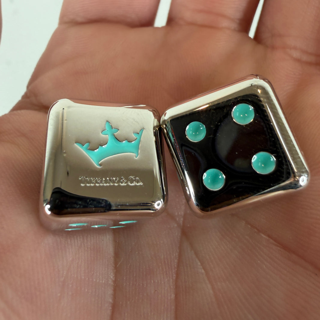 Tiffany & Co. Silver Dice Set