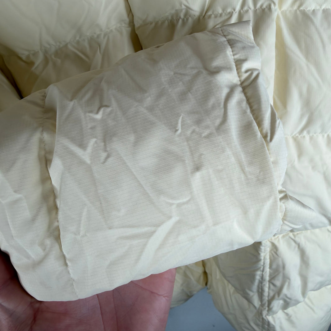Jil Sander Cream Zip Puffer Jacket