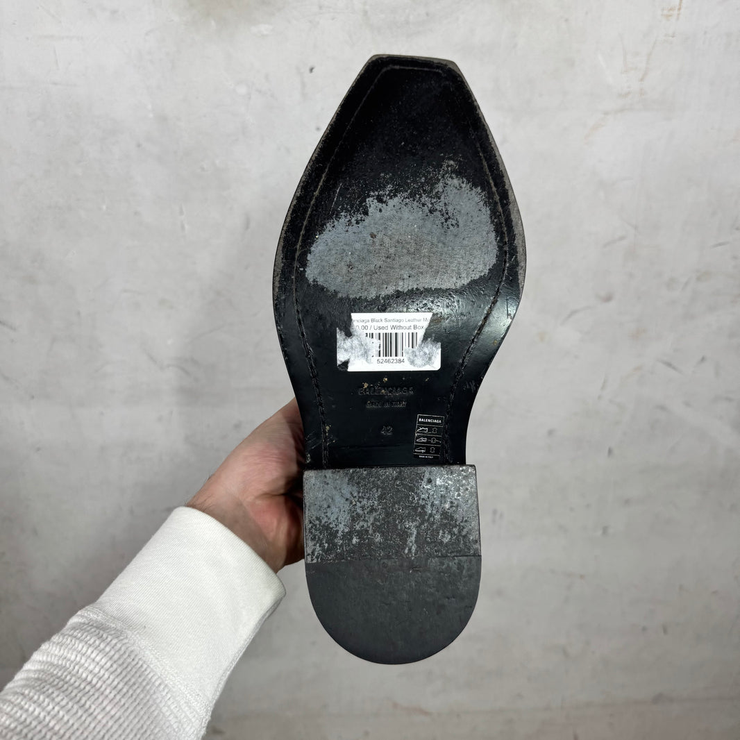 Balenciaga Leather Santiago Mules