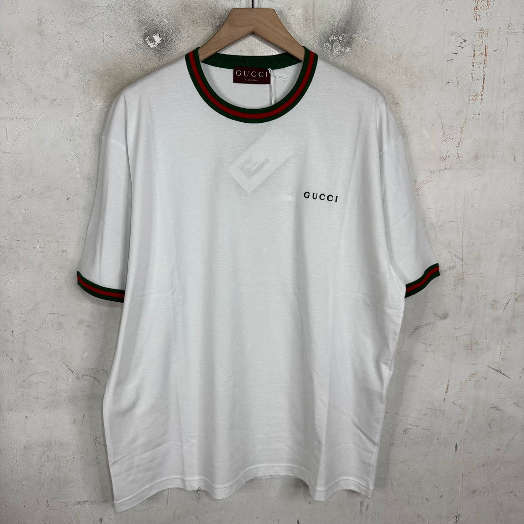 Gucci Webbed Ringer T-Shirt