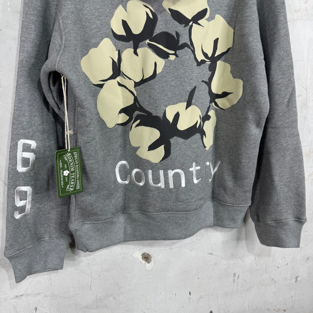 CPFM x Denim Tears Grey Smiley Hoodie