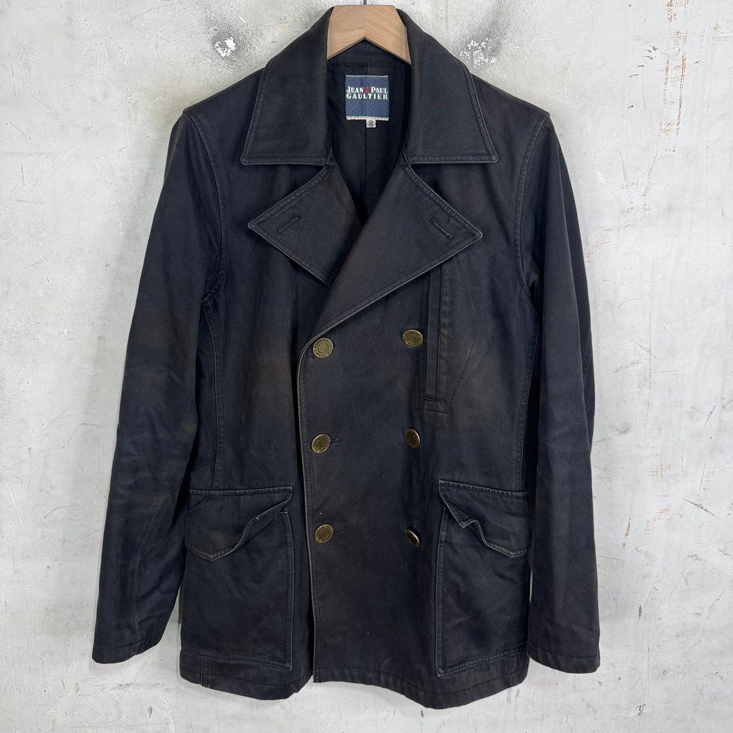 JPG Vintage Faded Canvas Peacoat