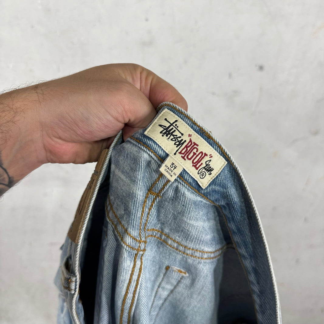 Stussy Light Wash Big Ol Jeans