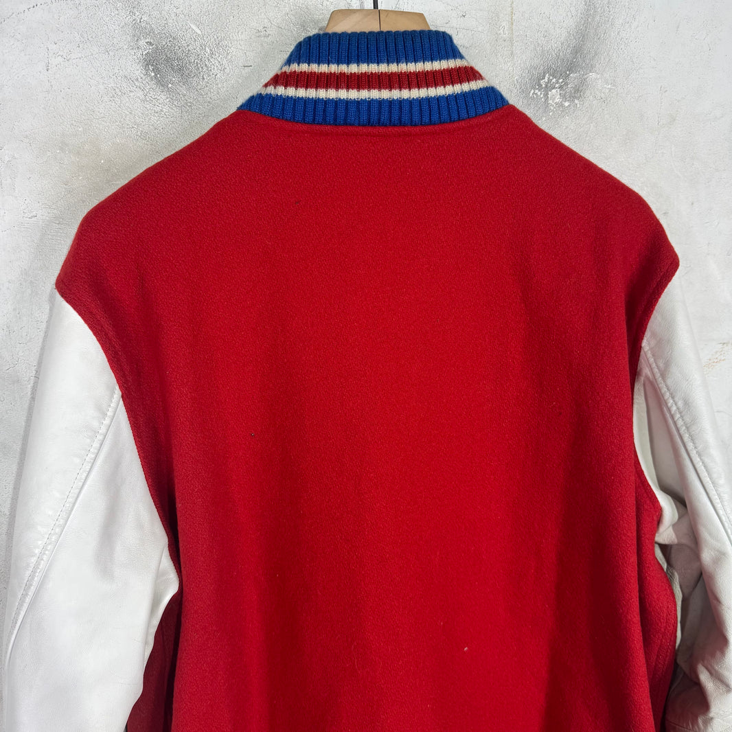 Supreme Red Tiger Varsity Jacket