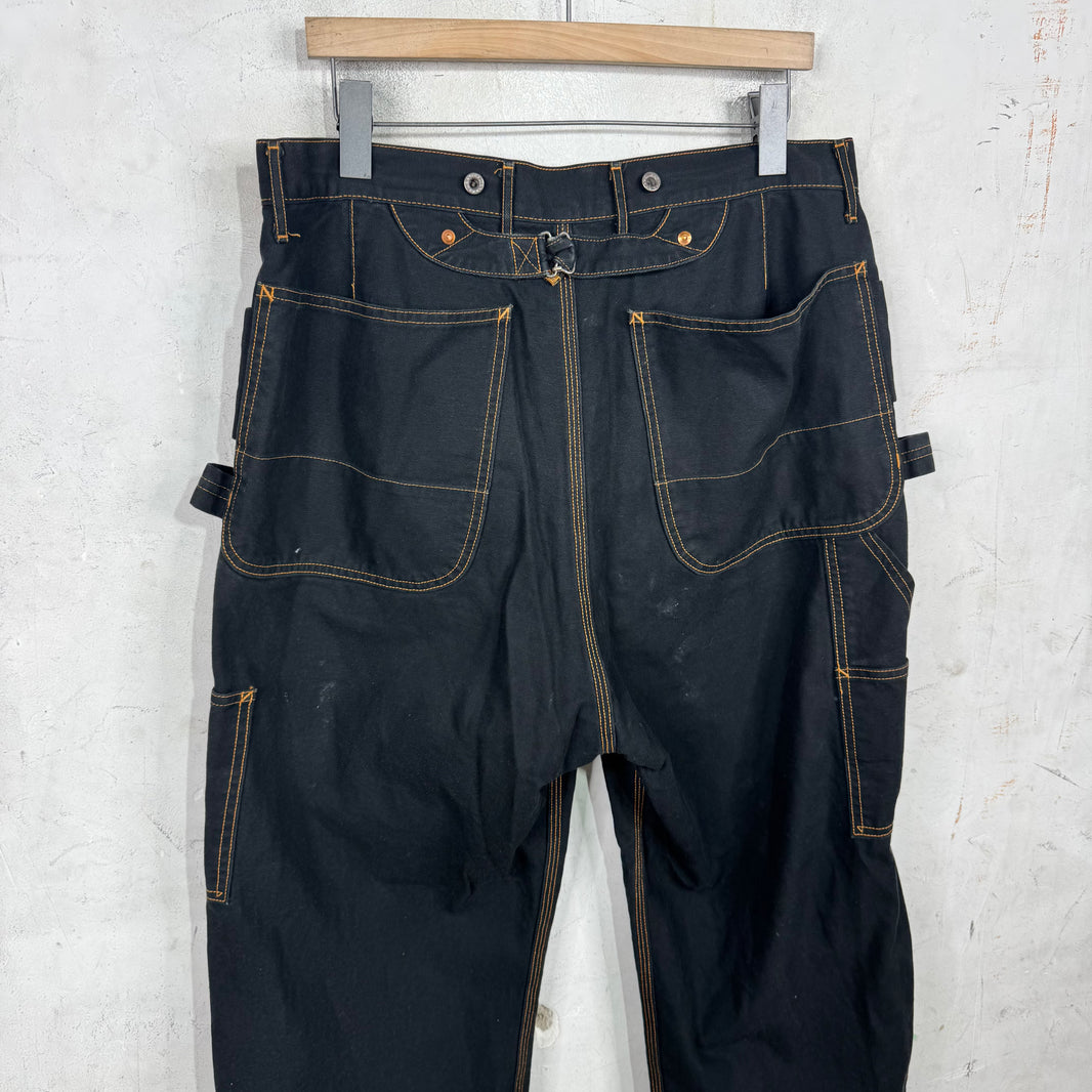 Kapital Contrast Stitched Carpenter Pants