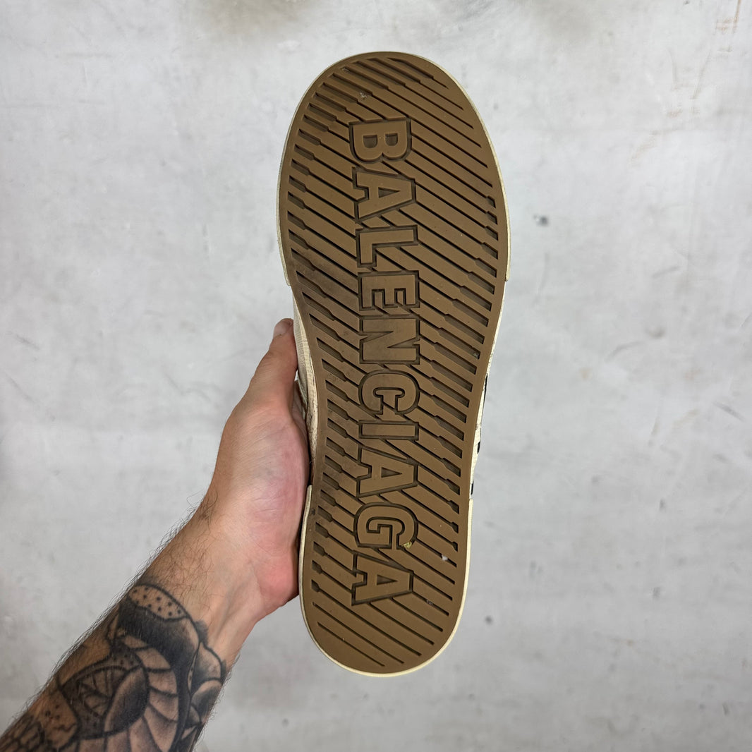Balenciaga Distressed Paris Slip Ons
