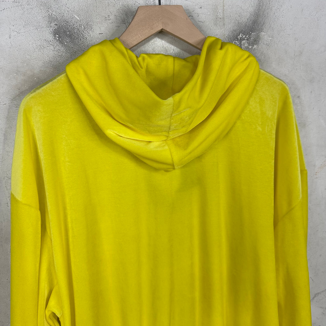 Balenciaga Yellow Velour Hoodie