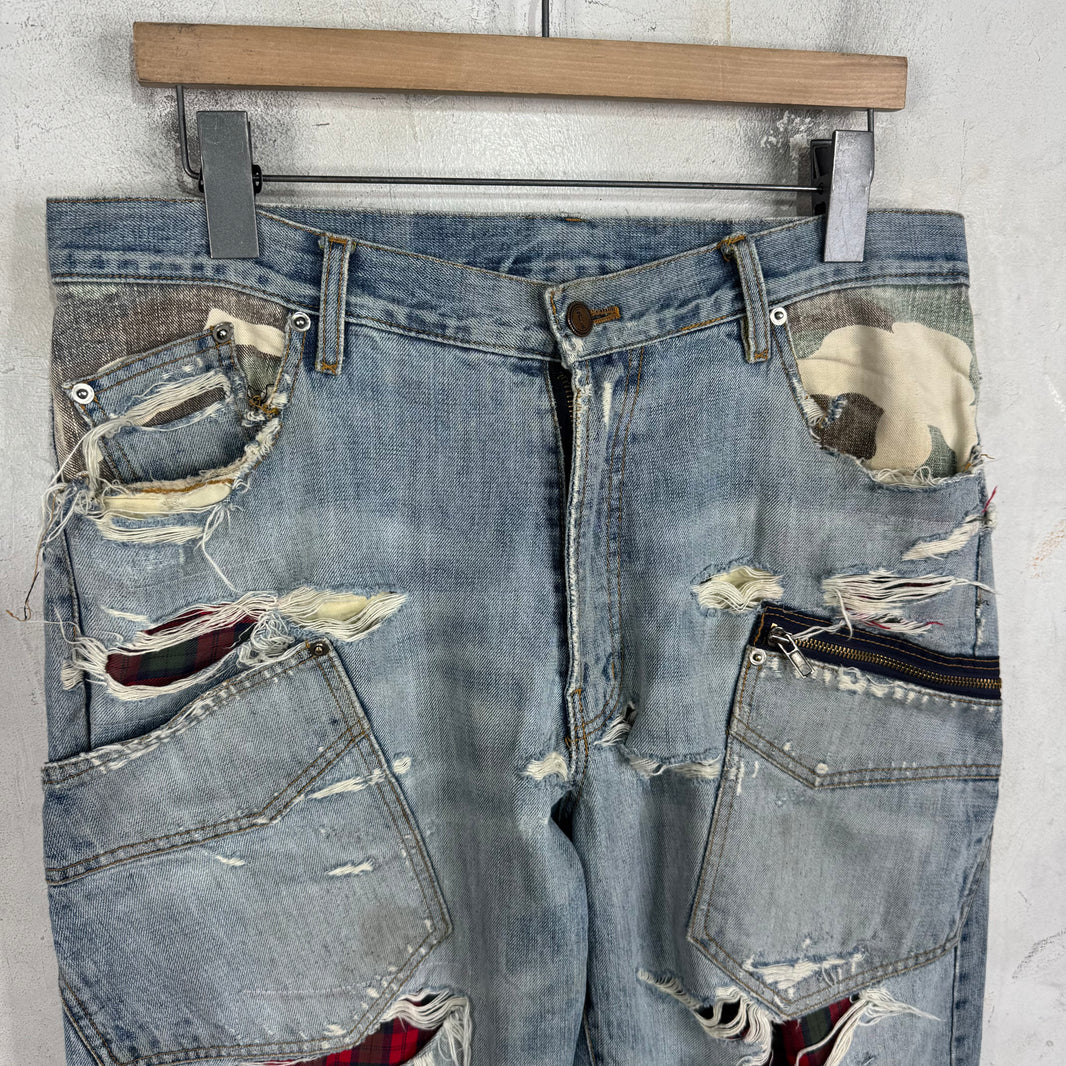 Number Nine x Invinciblearmurda Repaired Jeans