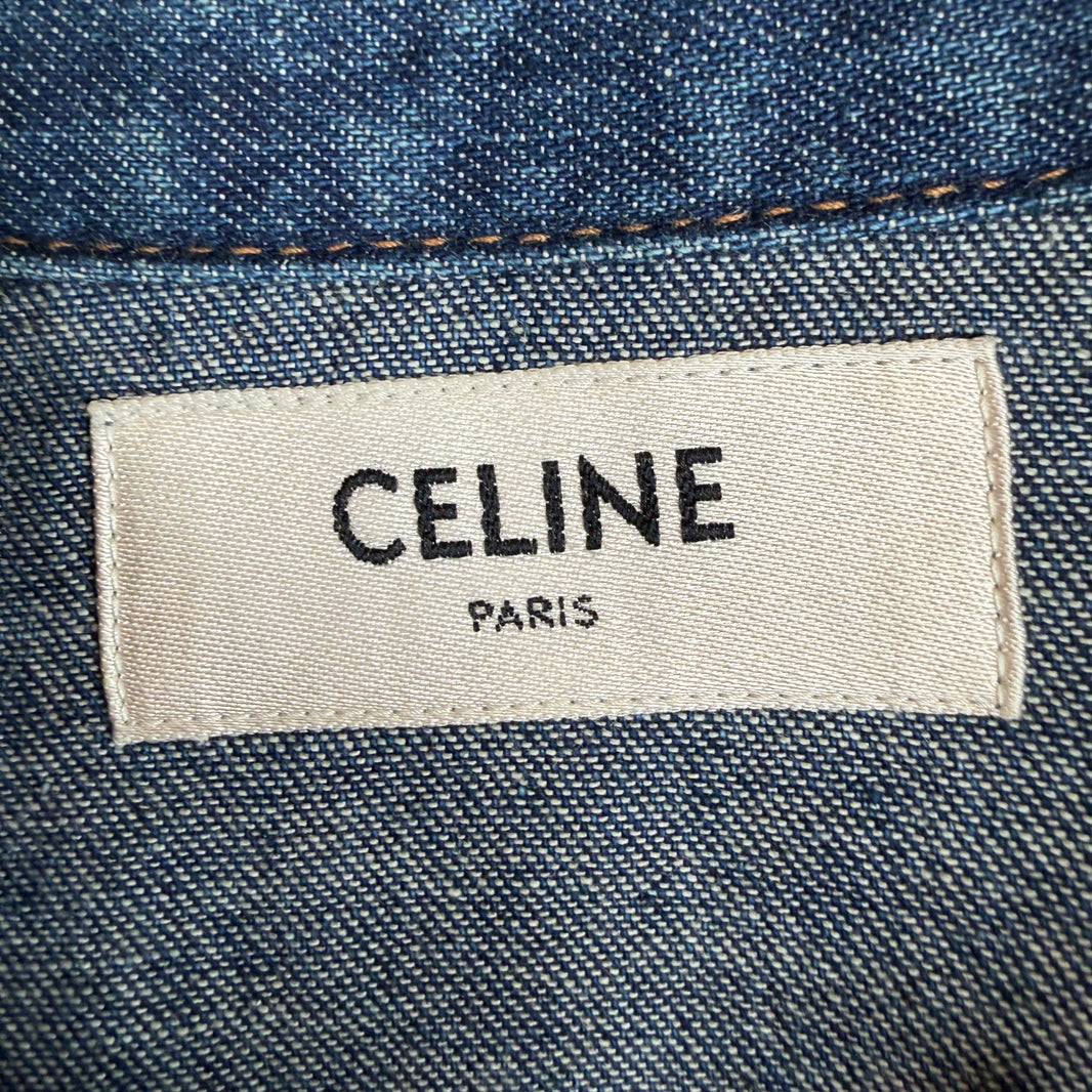 Celine Snap Button Denim LS Shirt