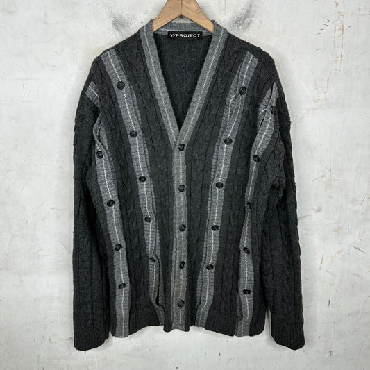 Y/Project Paneled Cardigan