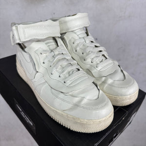 Nike x CDG White Paneled Mid AF1's