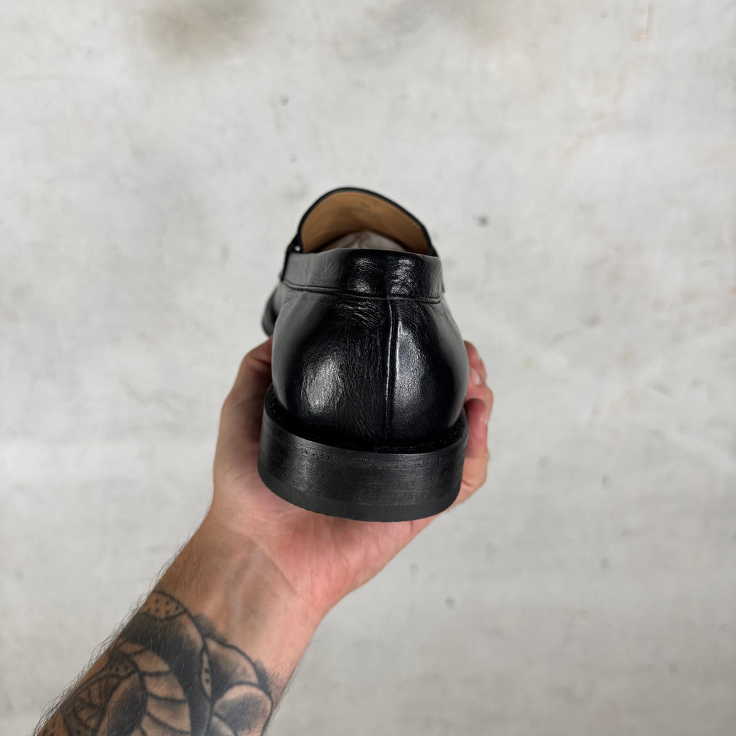 Our Legacy Black Leather Light Loafers