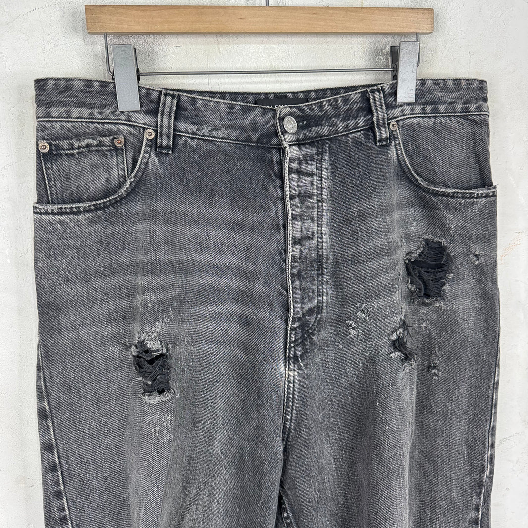 Balenciaga Cut Up Baggy Jeans