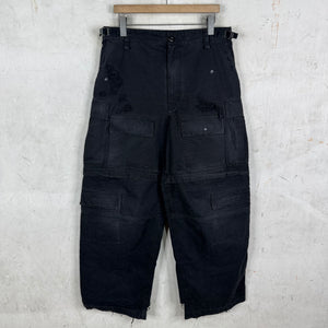 Balenciaga Distressed Ripstop Cargos