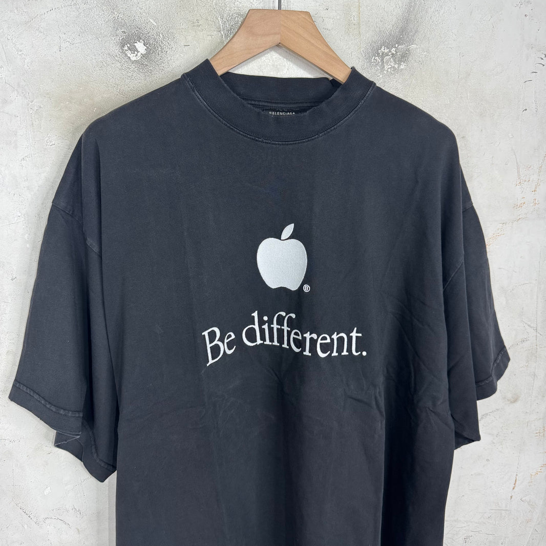 Balenciaga Be Different Apple T-Shirt
