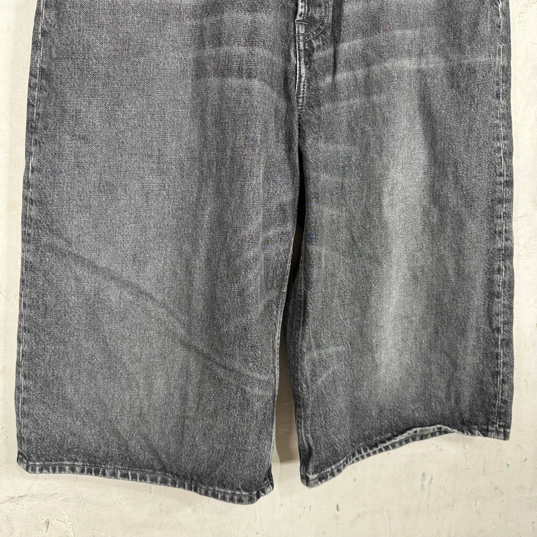 Acne Studios Charcoal Long Denim Shorts