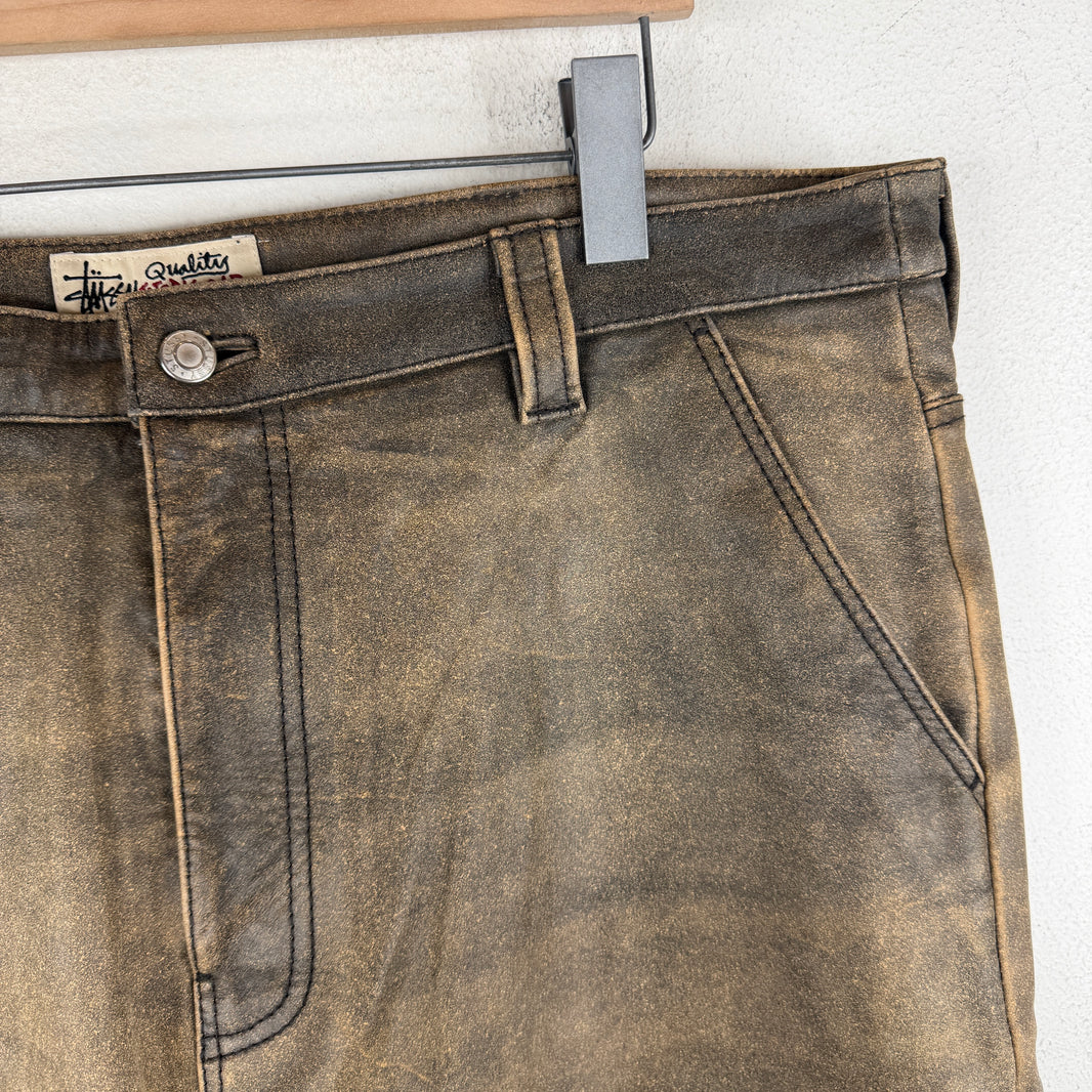 Stussy Leather Carpenter Pants