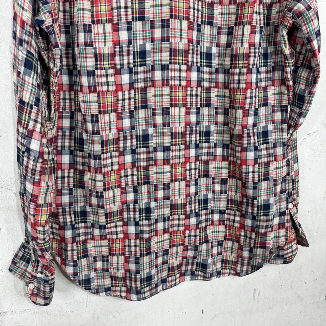 Thom Browne Madras LS Button Up Shirt