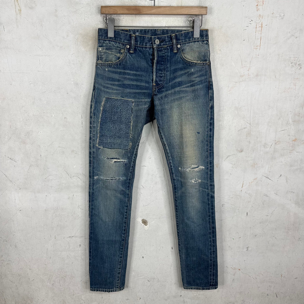 Visvim Social Scrupture Repaired Slim Jeans