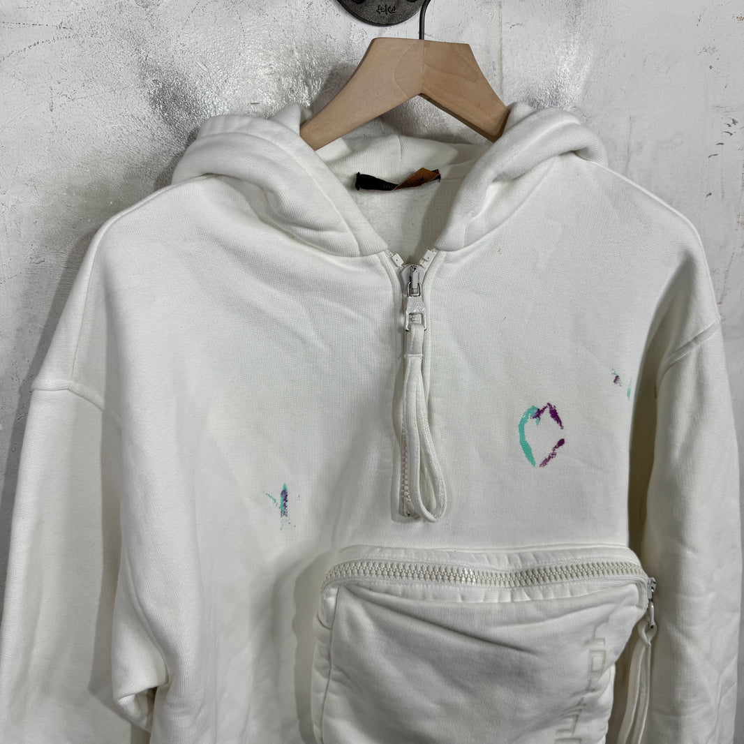 Louis Vuitton Painter 3D Pocketed Half Zip Sweatshirt