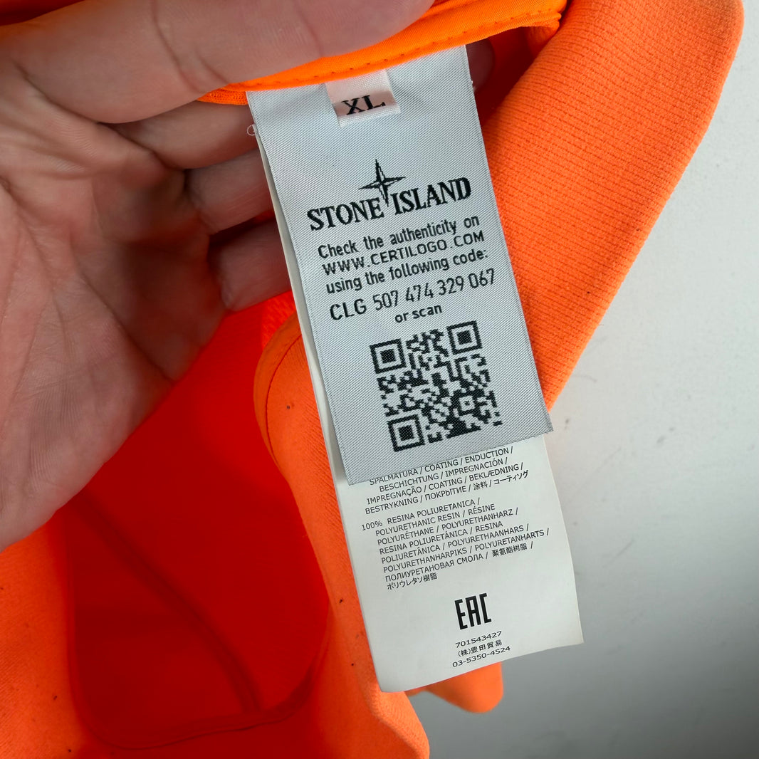 Stone Island Orange Hooded Track Jacket