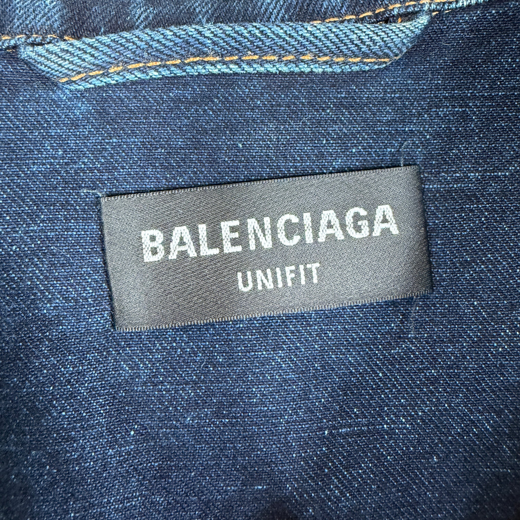 Balenciaga Dark Washed Denim Jacket