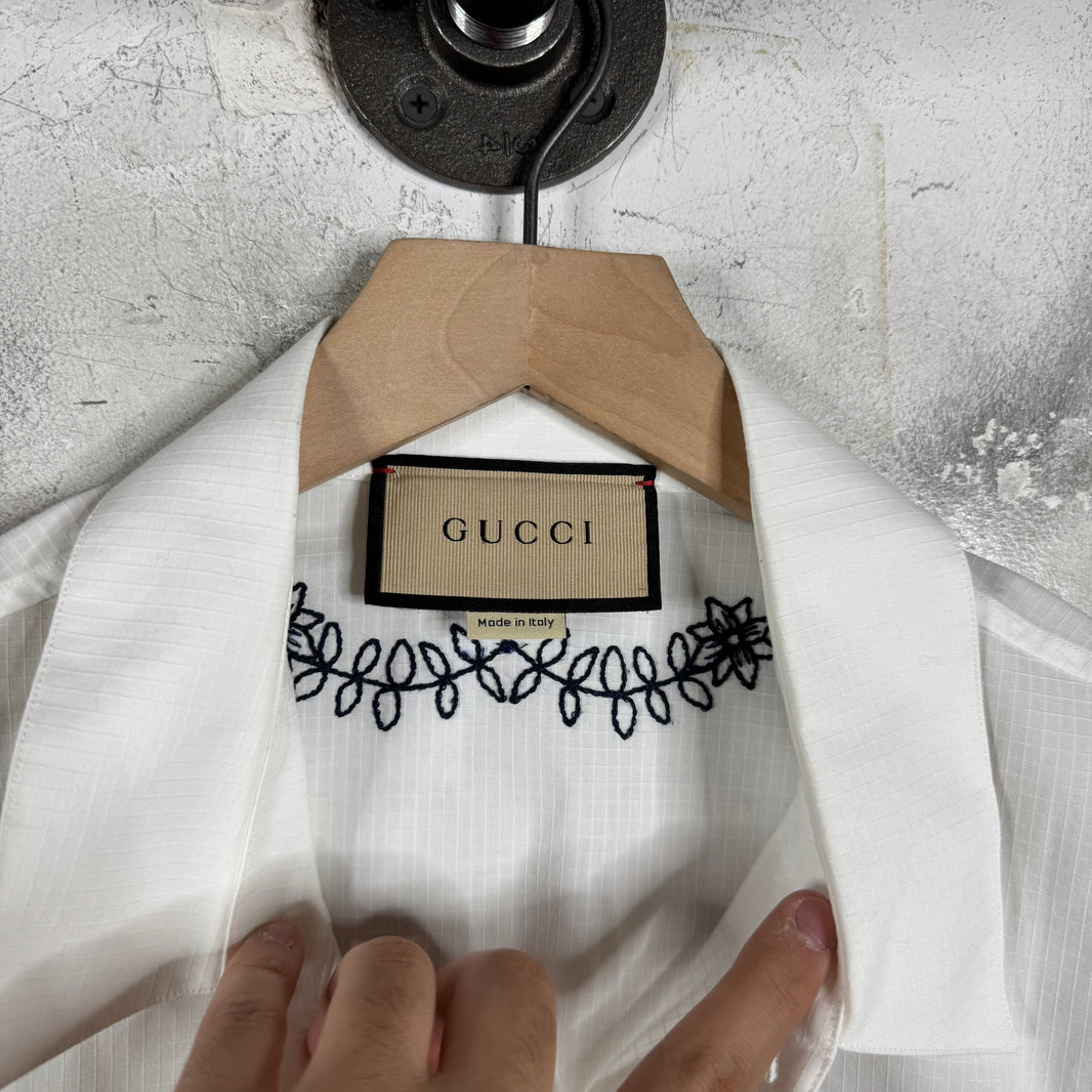 Gucci Ripstop Animal Stitched Shirt