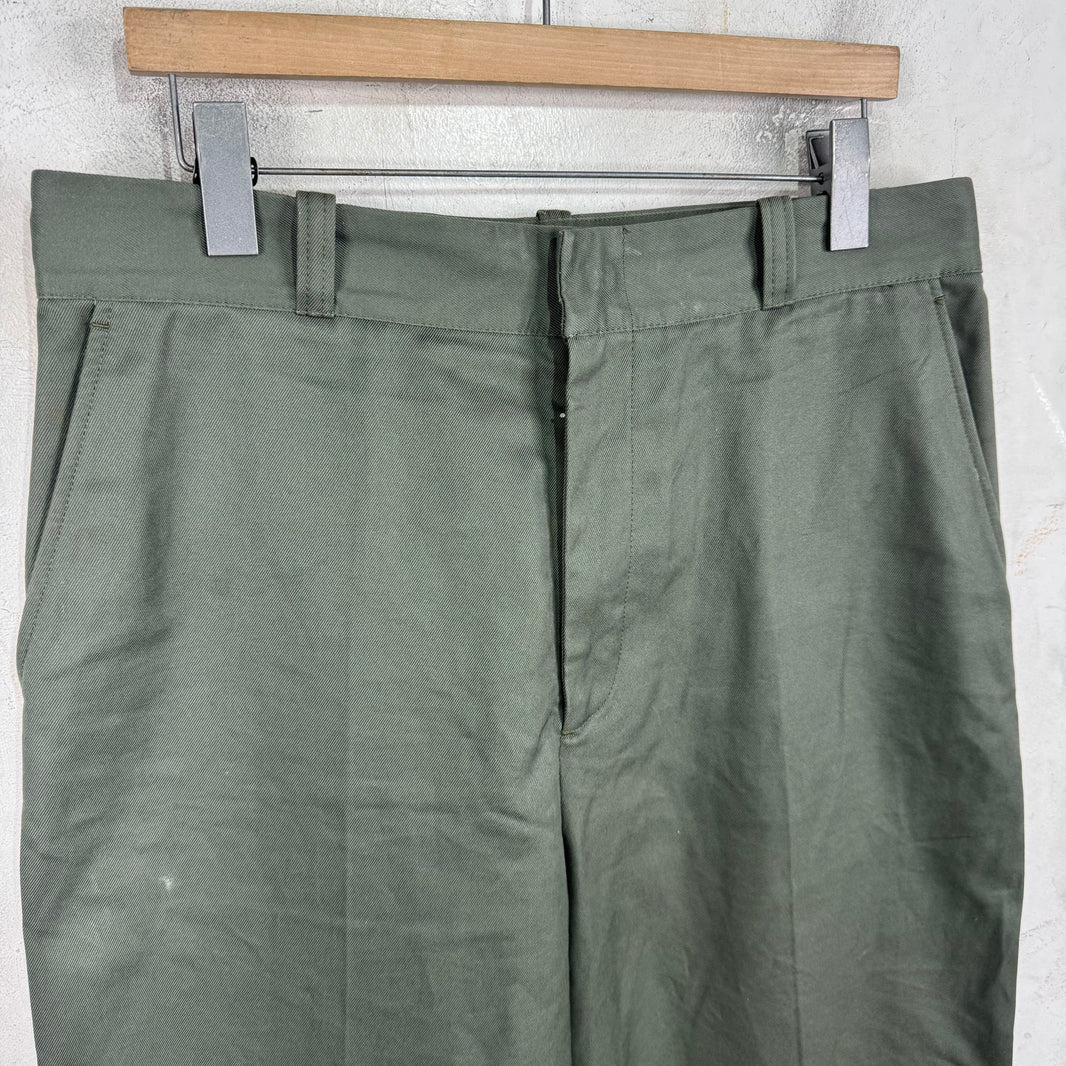 Acne Studios Olive Canvas Work Pants