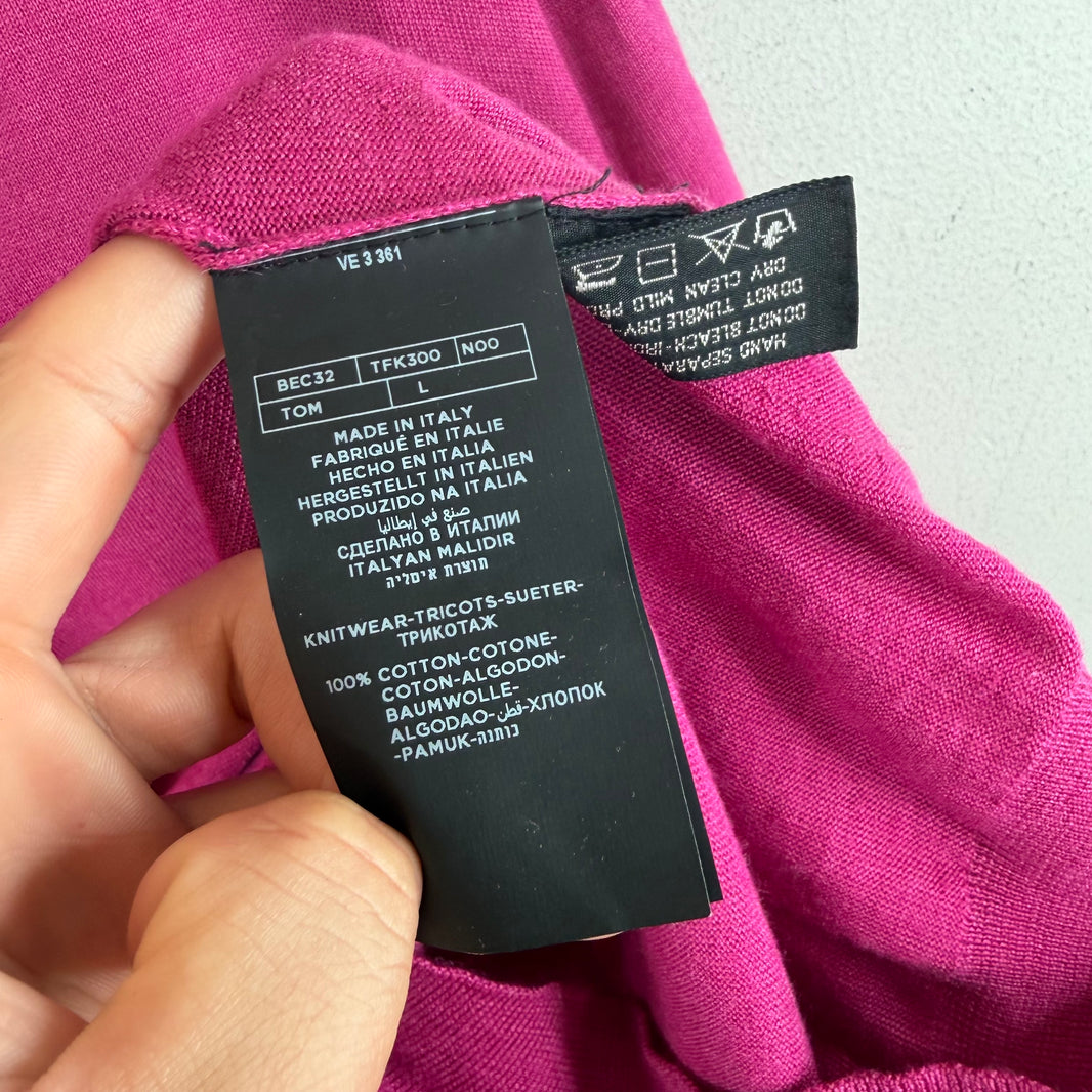 Tom Ford Pink V Neck Sweater