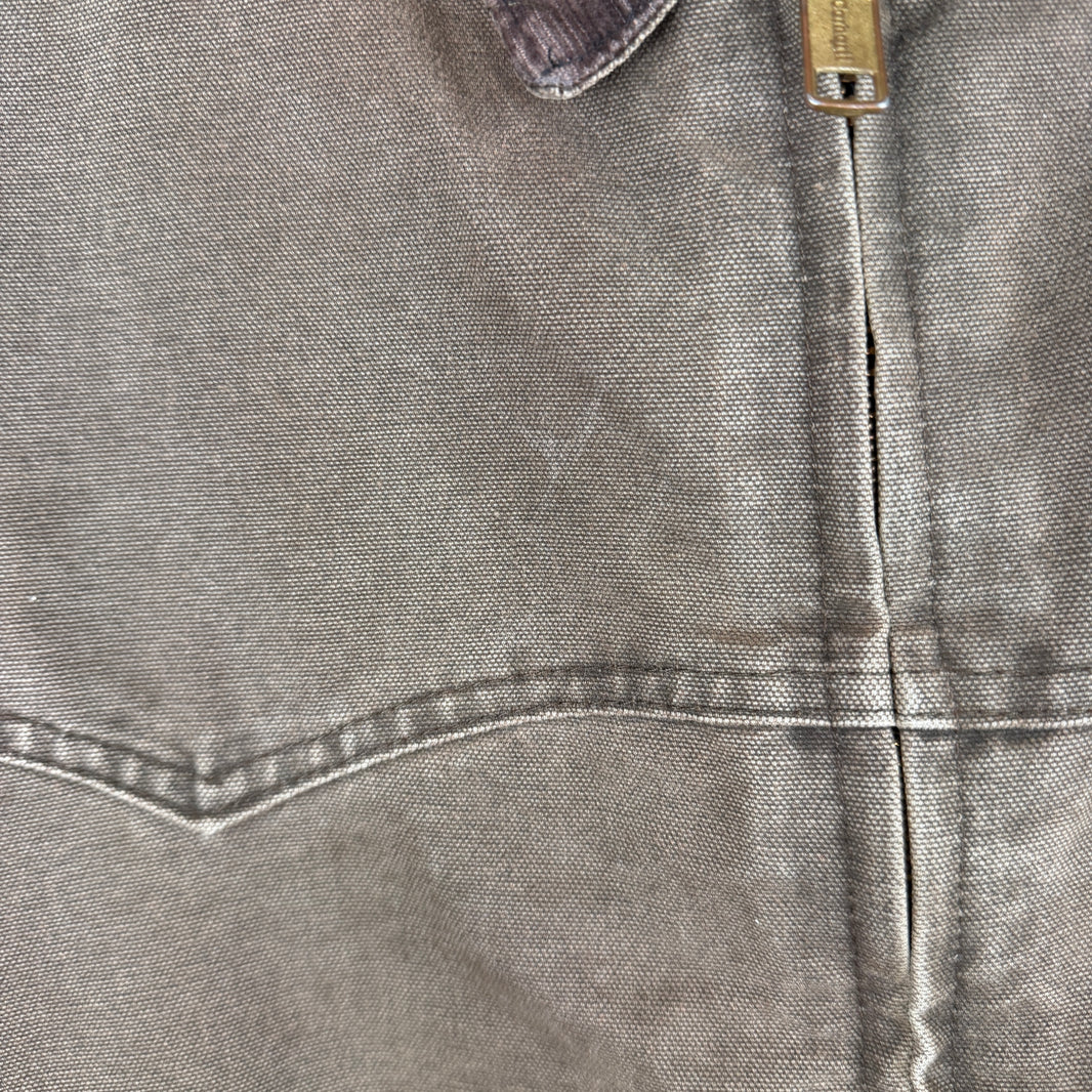 Vintage Carhartt Brown Santa Fe Pleasant Valley Woodcarving Jacket