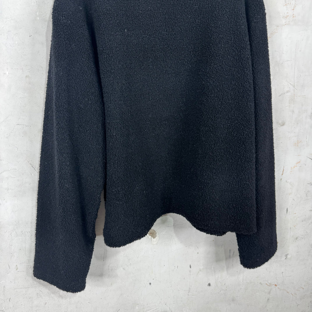 Stussy Black Cowboy Fleece Pullover
