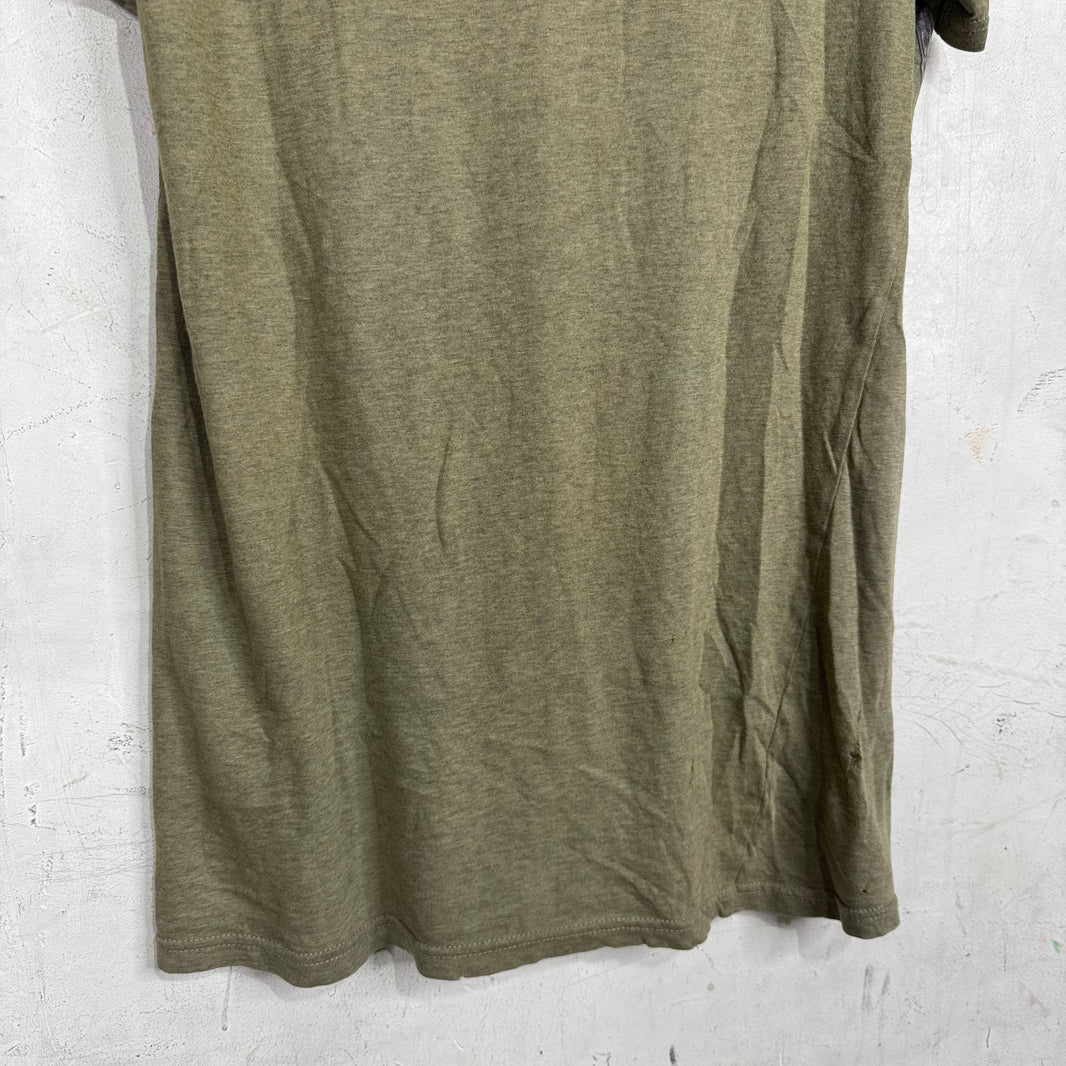 Balmain Olive Wolf T-Shirt